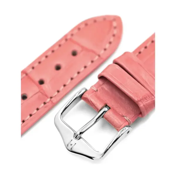 HIRSCH London Alligator - Leather Watch Strap - Pink - Image 4