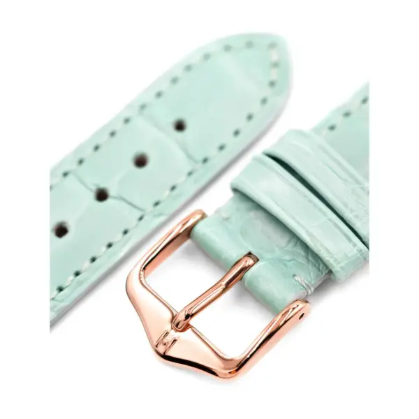 HIRSCH London Alligator - Leather Watch Strap - Ice Blue - Image 5