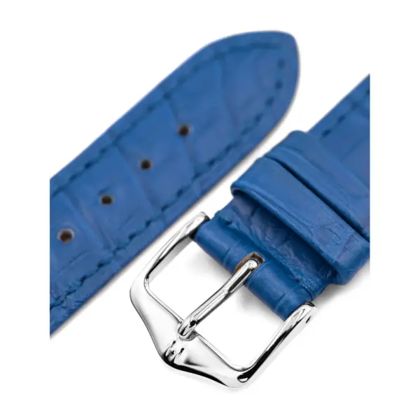 HIRSCH London Alligator - Leather Watch Strap - Royal Blue - Image 4