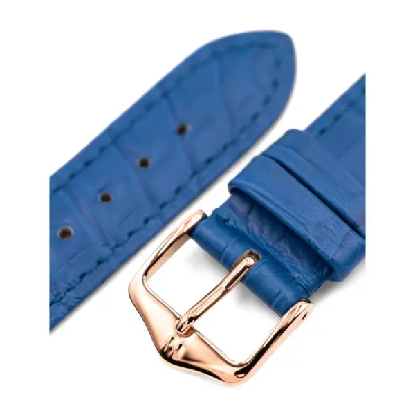 HIRSCH London Alligator - Leather Watch Strap - Royal Blue - Image 5