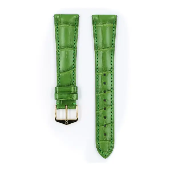 HIRSCH London Alligator - Leather Watch Strap - Green - Image 2