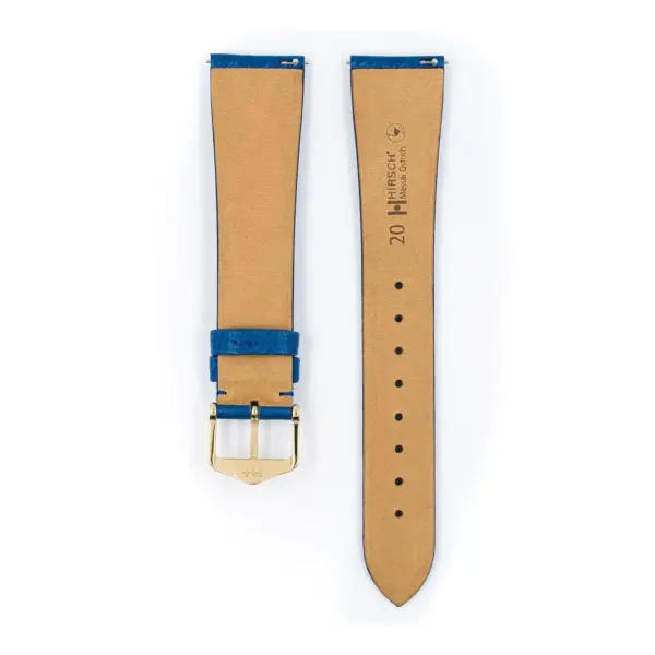 HIRSCH Massai Ostrich - Leather Watch Strap - Royal Blue - Image 3