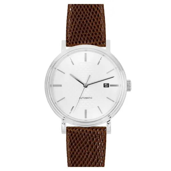 HIRSCH Lizard - Leather Watch Strap - Brown - Image 4