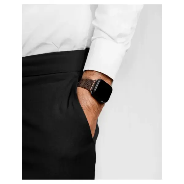 HIRSCH Lizard - Leather Watch Strap - Brown - Image 7