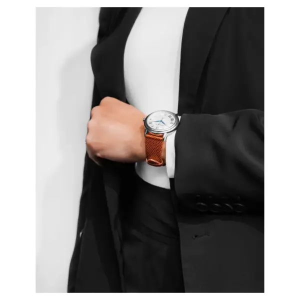 HIRSCH Lizard - Leather Watch Strap - Golden Brown Shiny - Image 5