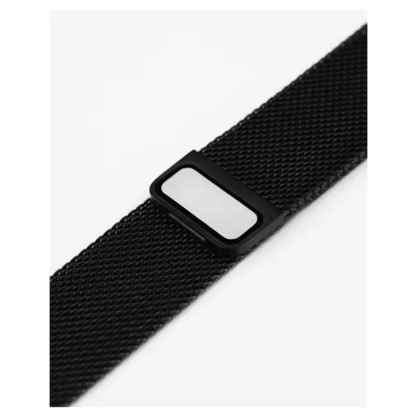 HIRSCH Milanaise - Mesh Watch Band - Magnetic Clasp - Black - Image 2
