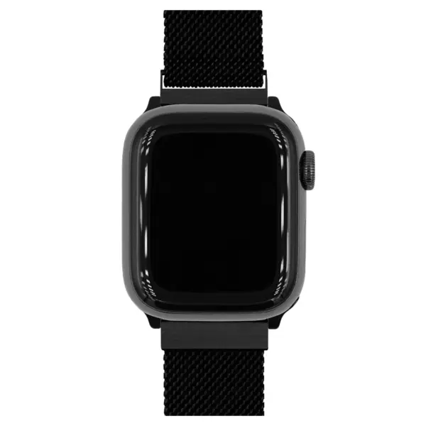 HIRSCH Milanaise - Mesh Watch Band - Magnetic Clasp - Black - Image 5