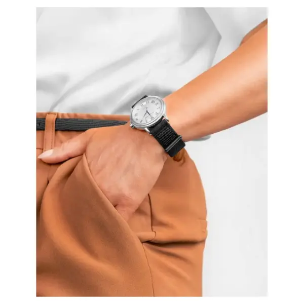 HIRSCH Vocem - Velcro Watch Strap - Black - Image 5