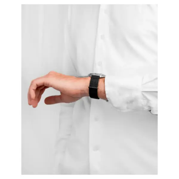 HIRSCH Vocem - Velcro Watch Strap - Black - Image 6