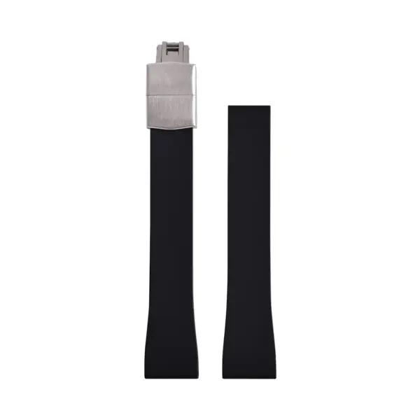CHROONOO Cut-to-Size Rubber Watch Strap - Black