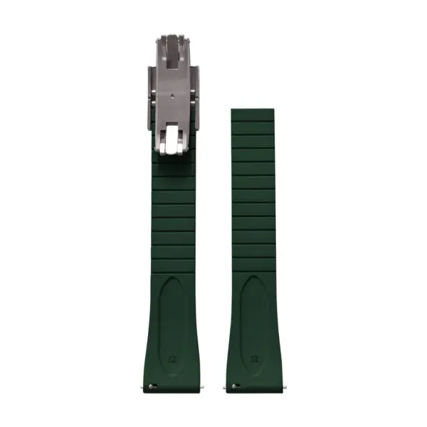 CHROONOO Cut-to-Size Rubber Watch Strap - Green - Image 2