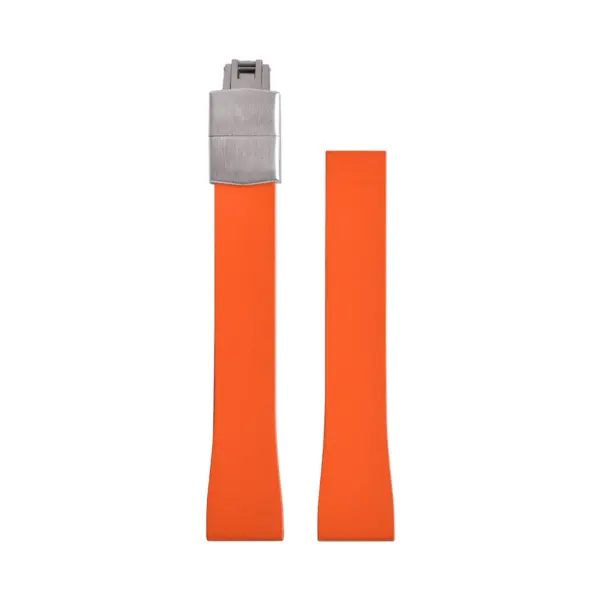 CHROONOO Cut-to-Size Rubber Watch Strap - Orange