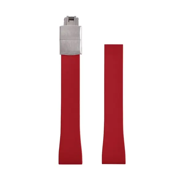 CHROONOO Cut-to-Size Rubber Watch Strap - Red