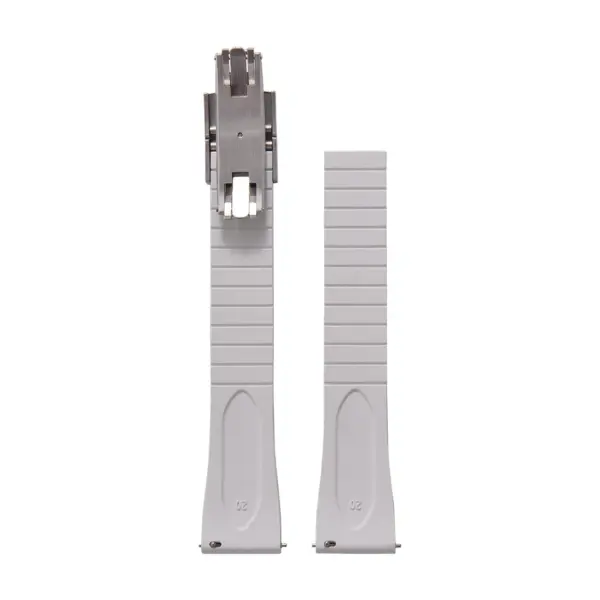 CHROONOO Cut-to-Size Rubber Watch Strap - White - Image 2