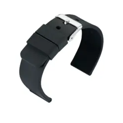Eulit Silicone Watch Strap (151) - Black