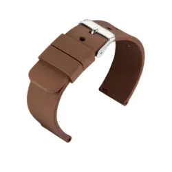 Eulit Silicone Watch Strap (151) - Medium Brown