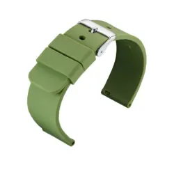 Eulit Silicone Watch Strap (151) - Olive Green