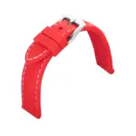 Eulit Silicone with Stitching Watch Strap (155) - Red