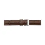 Pebro Crocodile Grain Watch Strap (156) - Dark Brown