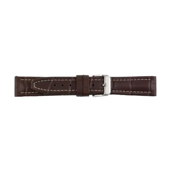 Pebro Crocodile Grain Watch Strap (231) - Brown