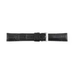 Pebro Crocodile Grain Watch Strap (733) - Black