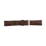 Pebro Crocodile Grain Watch Strap (734) - Dark Brown