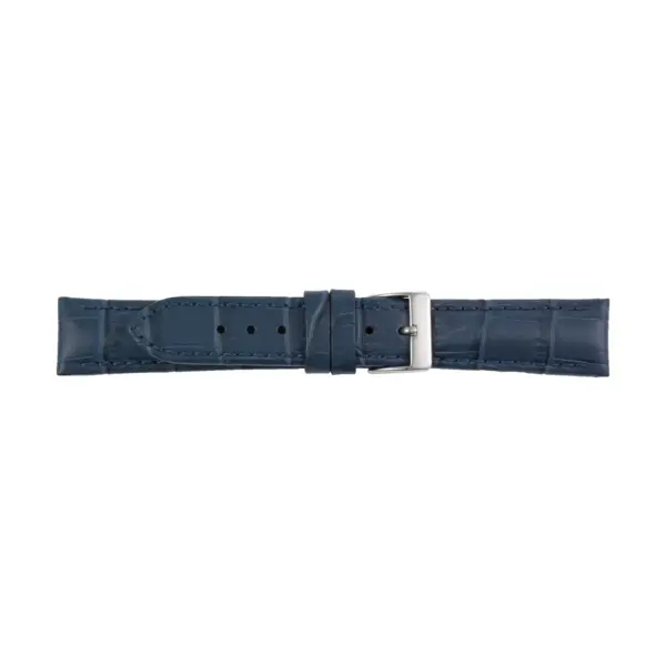 Pebro Crocodile Grain Watch Strap (738) - Dark Blue