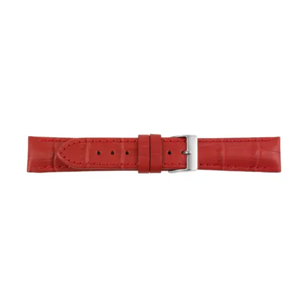 Pebro Crocodile Grain Watch Strap (755) - Red