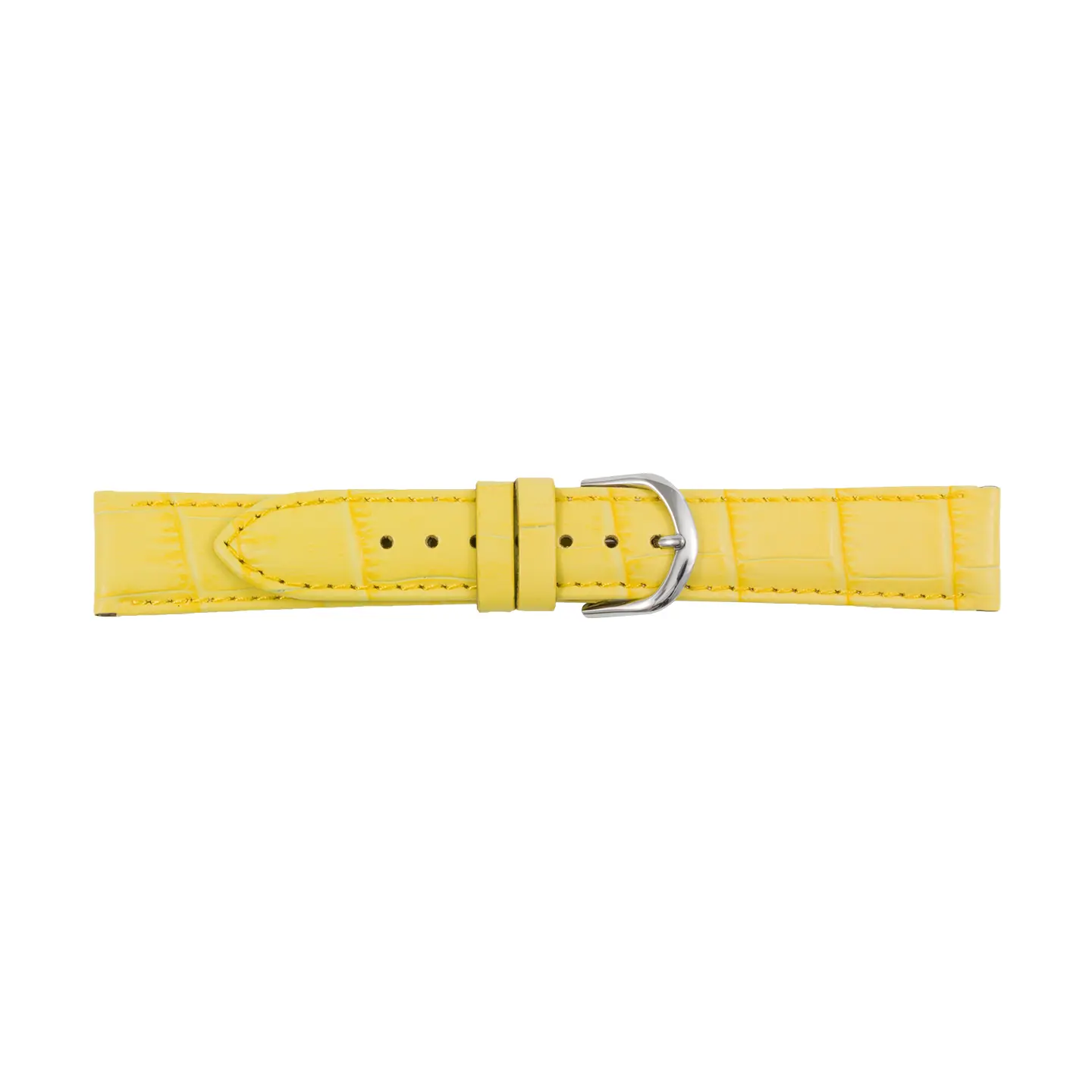 Pebro Crocodile Grain Watch Strap (782) - Yellow