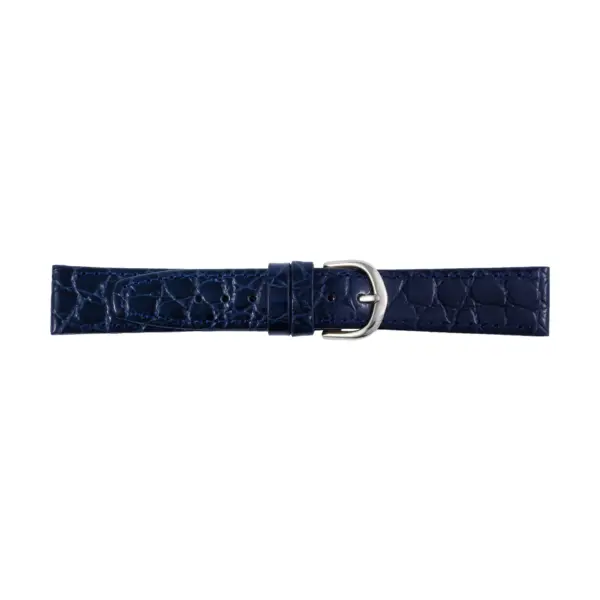 Pebro Crocodile Grain Watch Strap (799) - Dark Blue