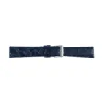 Pebro Crocodile Leather Watch Strap (071) - Dark Blue
