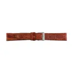 Pebro Crocodile Leather Watch Strap (078) - Brown