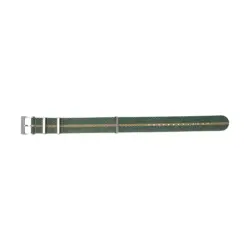 Pebro Exclusive Nylon Watch Strap (2003) - Dark Green/Beige