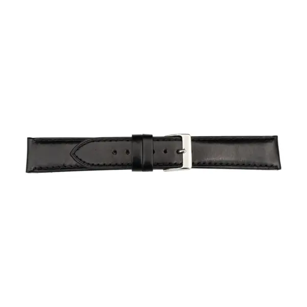 Pebro Italian Leather Watch Strap (1111) - Black