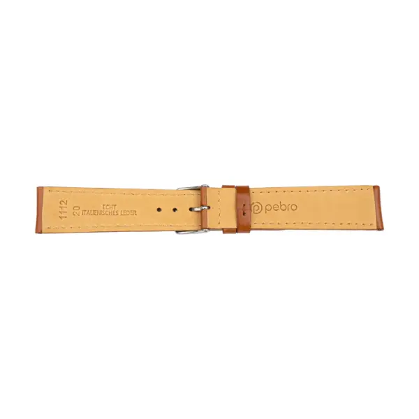 Pebro Italian Leather Watch Strap (1112) - Brown - Image 2