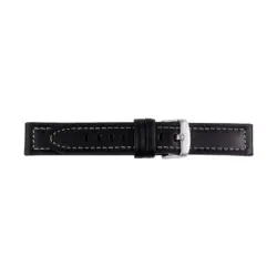 Pebro Leather Watch Strap (240) - Black