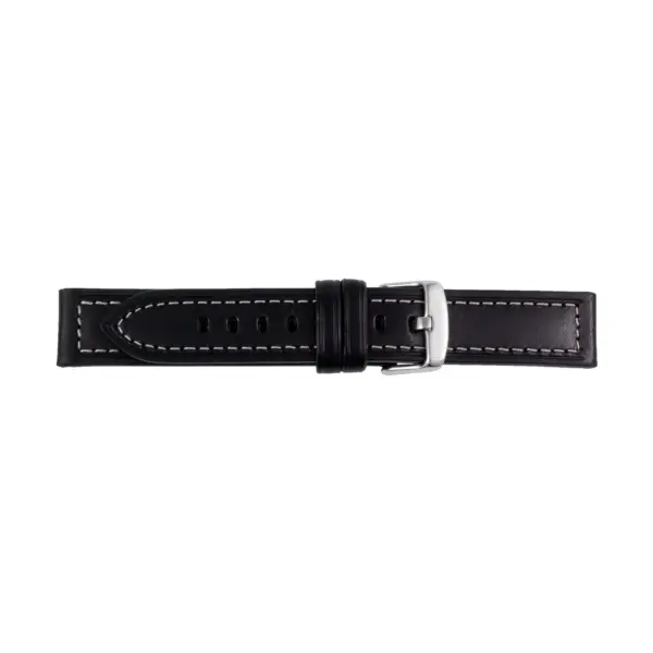 Pebro Leather Watch Strap (240) - Black