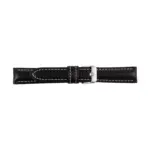 Pebro Leather Watch Strap (263) - Black