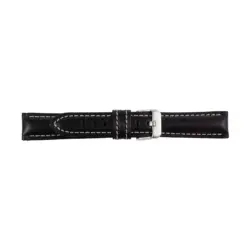 Pebro Leather Watch Strap (263) - Black