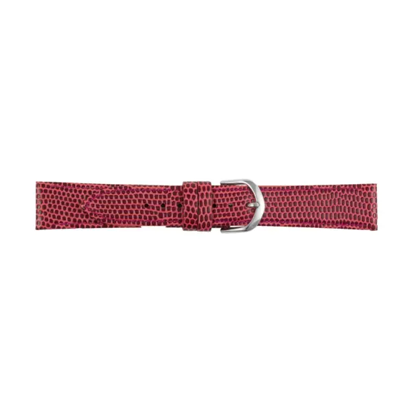Pebro Lizard Grain Watch Strap (097) - Berry