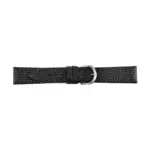 Pebro Lizard Grain Watch Strap (101) - Black