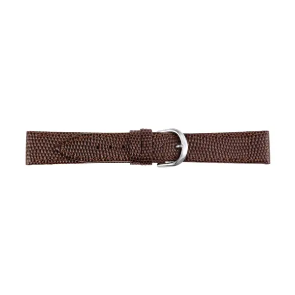 Pebro Lizard Grain Watch Strap (103) - Dark Brown