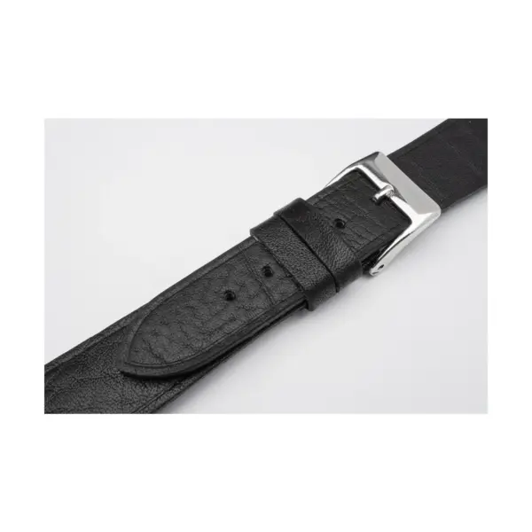 Pebro Premium Leather Watch Strap (1072) - Black - Image 2