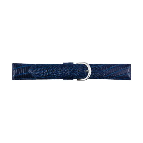Pebro Teju Lizard Grain Watch Strap (079) - Dark Blue