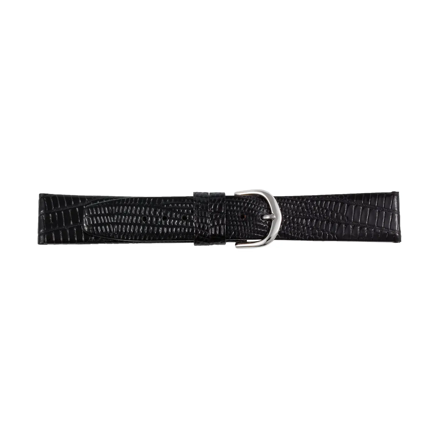 Pebro Teju Lizard Grain Watch Strap (227) - Black
