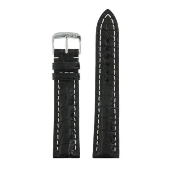 RIOS1931 Ambassador - Alligator Leather Watch Strap (250) - Black - Image 2
