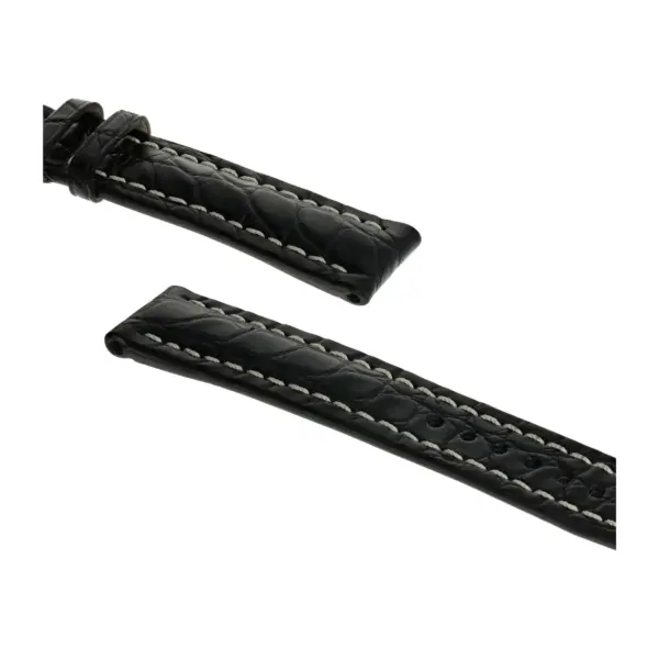 RIOS1931 Ambassador - Alligator Leather Watch Strap (250) - Black - Image 3