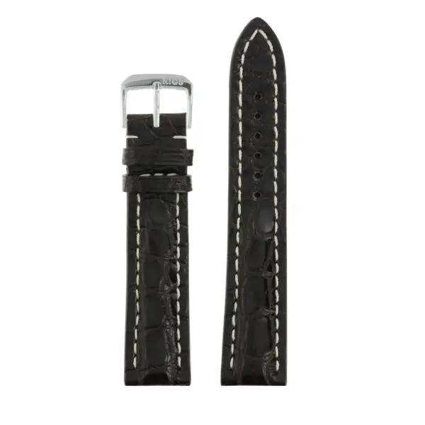 RIOS1931 Ambassador - Alligator Leather Watch Strap (250) - Mocha - Image 2