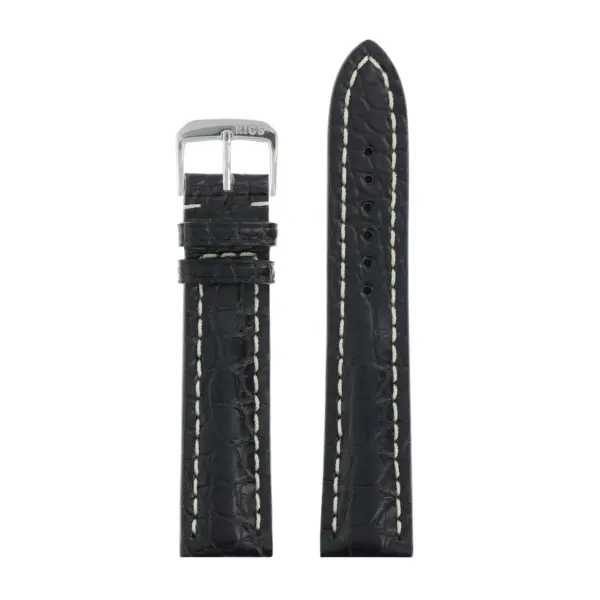 RIOS1931 Ambassador - Alligator Leather Watch Strap (250) - Ocean Blue - Image 2