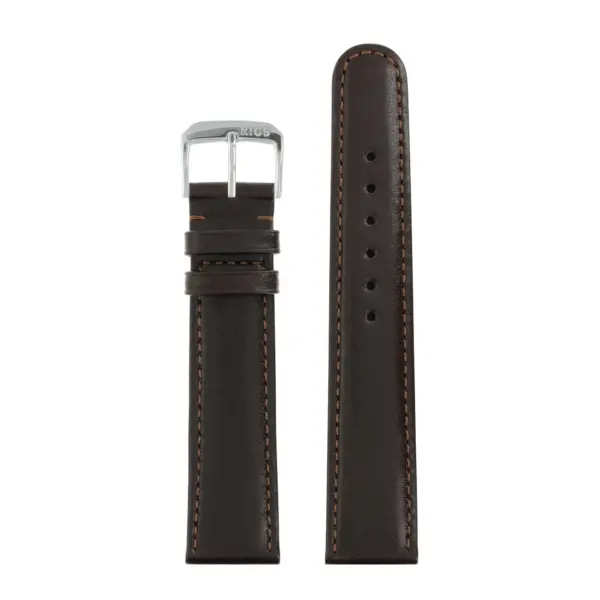 RIOS1931 Arizona - Saddle Leather Watch Strap (46) - Mocha - Image 2